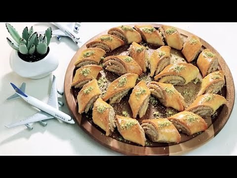 Nazook Armenian Gata with walnuts cookies شیرینی گاتا ارمنی با گردو