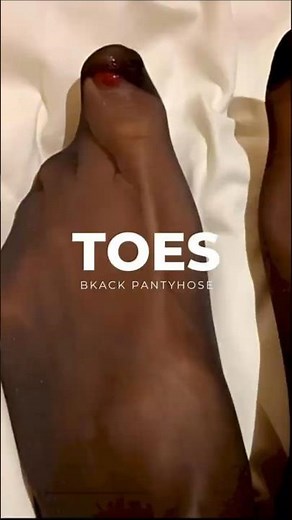 【4K】Black Pantyhose Toes Style｜Japanese Woman Hosiery Fashion