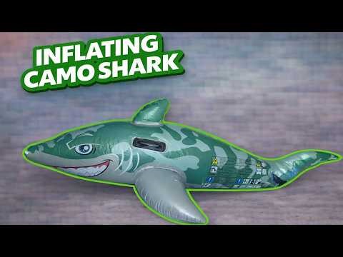 Inflating the Camo Shark 🦈💨 So Satisfying to Watch!
