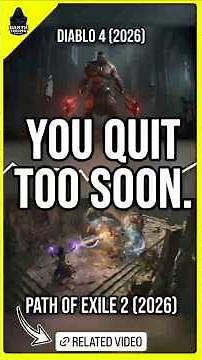 You Quit The Wrong ARPG (Diablo 4 vs PoE 2)