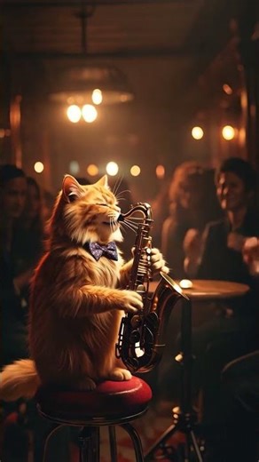 This Cat Can PLAY Sax! 🎷🔥😹 #shorts