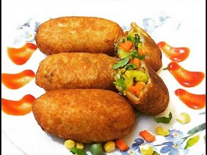 Bread Roll Recipe | How to make Bread Roll | Stuffed Bread Rolls | Indian Snack Recipe