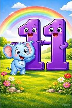Learn Number 11 🔢 | Counting for Kids | Fun & Easy Learning #shorts #cartoon#kids