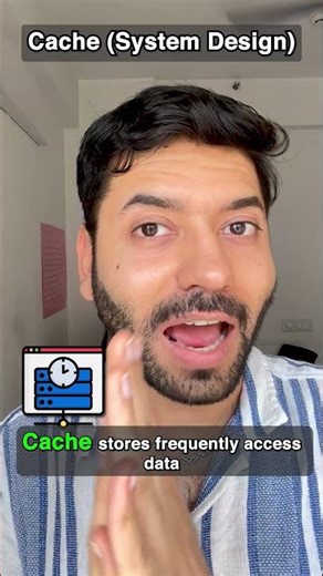 Caching Explained in 30 Seconds #systemdesign #caching #techshorts #shorts #interview #coding #viral