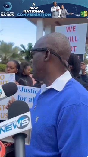 STAFF PROTEST: Unionized staff members at the Department of Information, Communications and Technology stationed at Office of the Prime Minister staged a demonstration outside the facility Tuesday morning, saying they are “tired of being overlooked.” Representing the workers, Kimsley Ferguson, president of the Bahamas Public Services Union, said staff have growing concerns that remain unresolved. Ferguson warned that further industrial action could follow if he is not granted an audience with Ph