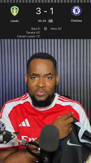 JOSHUA EZEALA on Instagram: "Chelsea went on all black for their own funeral 😂 What a beautiful game from Leeds #arsenal #chelsea #premierleague #football #maresca #arsenalfans #viral #reels"