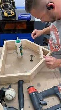 DIY Baseball Ring and Ball Trophy Display - Ring and Ball Shelf Assembly - #shorts