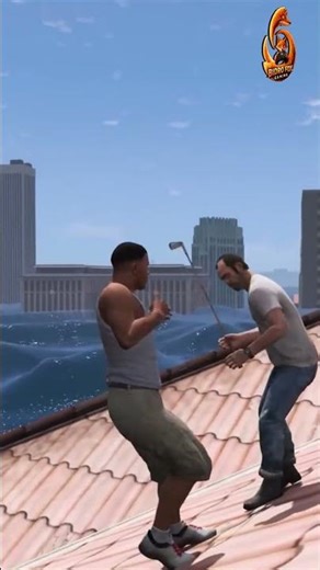 Michael's Deadly Trap For Bike Gang 🏍️💥💀 #gta5 #gta5gameplay #gta5stunts #gta5funny