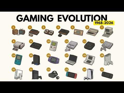 The Evolution of Gaming Consoles — Every Era Explained (1968–2025)