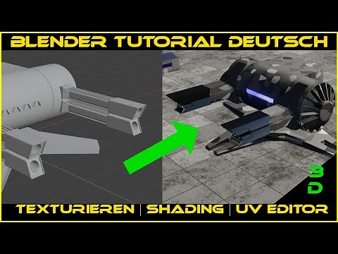 Blender 2.9 Tutorial Textur und Material Shader Deutsch Tipps und Tricks UV Editor.