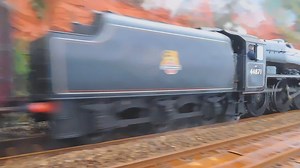 Thank you to Fred Ambler for his video of yesterday's Royal Duchy loco 44871 speeding along the Dawlish sea wall as it passed under the Rockstone bridge.on the return run. | Coast Cams