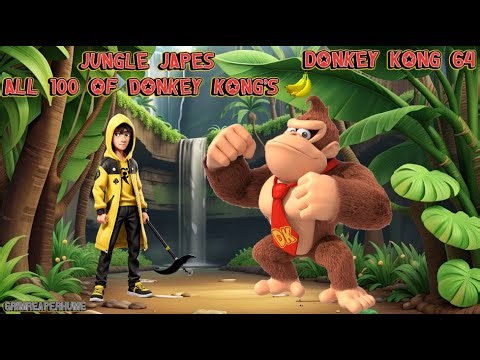 Donkey Kong 64 - All 100 of Donkey Kong's yellow bananas - Jungle Japes