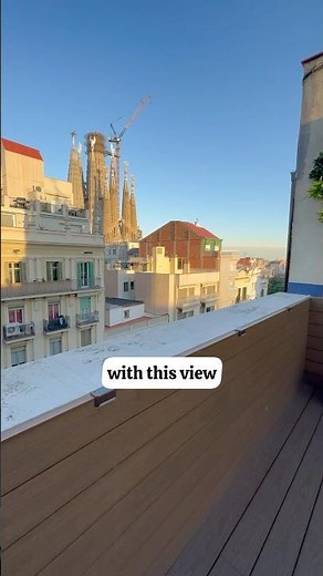 INSANE HOTEL VIEW! SAGRADA FAMILIA FROM OUR ROOM & ROOFTOP #travel #hotel #hispanosuiza