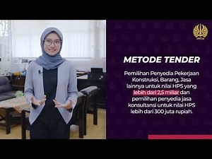 Tutorial Proses Pemilihan Penyedia Metode Tender - UPPBJ Unesa