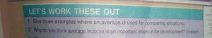 LET'S WORK THESE OUT1. Give three examples where an average is... | Filo