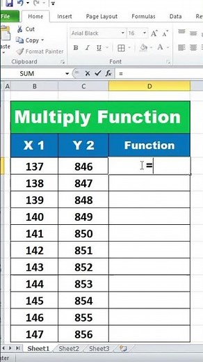 Multiply Function Excel Tutorial 🚀 | Excel Me Multiply Ka Formula Kaise Lagaye