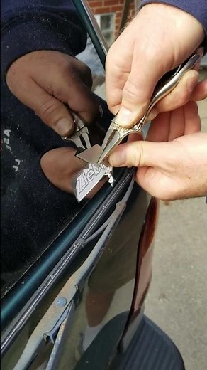 How To Remove Old Stickers From Car Windows - Satisfying! #shorts