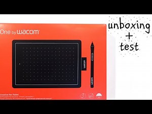CREATIVE PEN TABLET ONE BY WACOM SMALL (CTL-472-N) - UNBOXING AND TEST