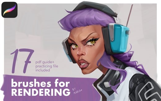 Rendering Brushes For Procreate By Marsa