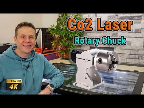 Rotary Chuck on Co2 Laser- Step by Step #laser #rotary #monport #cloudray #howto