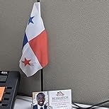 AZ FLAG - Bolivia Table Flag 4'' x 6'' - Bolivian Mini Desk Flag 100% Polyester 15 x 10 cm - Office Banner with 10'' Pole - Golden Spear