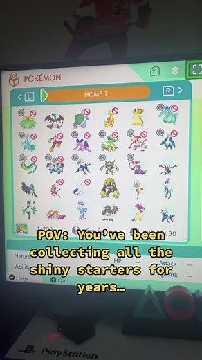 All shiny starters complete! #pokemon #pokemonhome #shinypokemon #pokemonscarletviolet #pokemonscarletandviolet