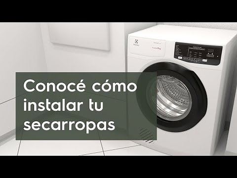 Cómo instalar tu secarropas Electrolux