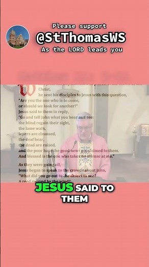 Jesus' Miracles - Proof John the Baptist Sought - Fr Jack Sheaffer
