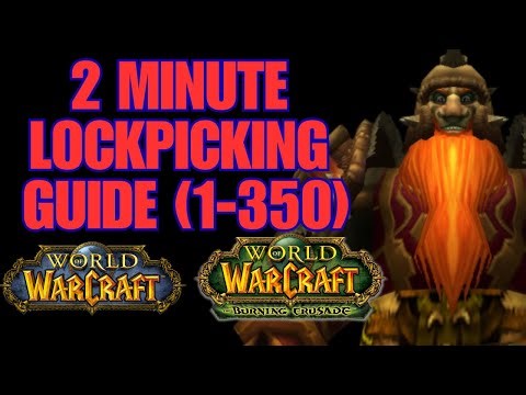 2 Minute Lockpicking Guide for Classic and TBC Classic Anniversary