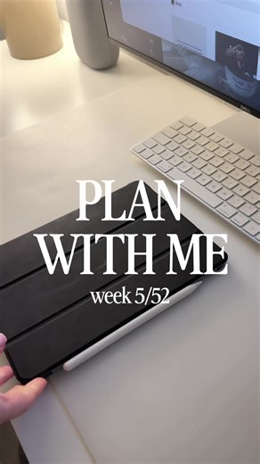 Plan with me ✒️ It’s 9 PM on a Sunday night, I’m already in my pjs, but this is how I prepare for the week. So plan with me week 5 out of 52, and I’m still deciding if I should make this into a series, so please let me know if you like these 🫶🏻 I’ve come to love planning on Sunday evenings at the end of my Sunday reset. It helps me feel grounded before the week starts. I use this time to look back at what actually happened, and decide where my time and energy deserve to go next. I start in my 