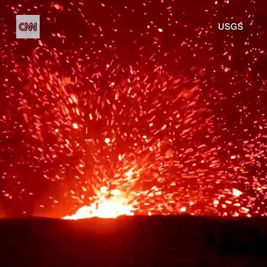 This whirlwind of lava was captured on video near Hawaii's Kilauea volcano. It started and stopped over the course of about 10 minutes on Monday, the US Geological Survey said. https://cnn.it/2MLnDJg | Anderson Cooper 360