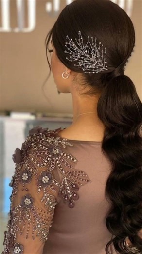 Ponytail hairstyles for brides in 2026 are soft and statement accessories #bridalhair #ponytailhair