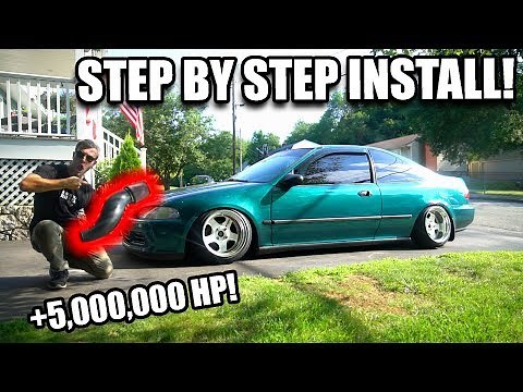 INSTALLING AN AIR INTAKE ON THE CIVIC!