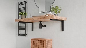 Black Metal Floating Vanity Supports - Modern Industrial Style - Etsy