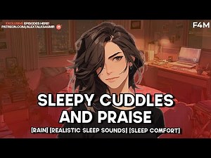 [F4M] Falling asleep in your sweet tomboy girlfriend's arms [sleep comfort] [hair stroking] [rain]