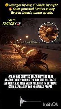 Japan’s Solar Heaters Turn Sunlight into Warmth for the Homeless on Freezing Nights