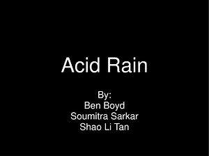 Acid Rain - SlideServe