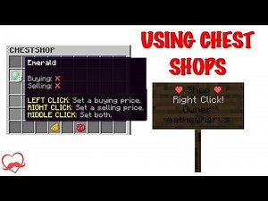 How to use chestshop: a special feature on the loverfella server (outdated)