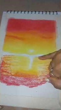 Como pintar un paisaje amanecer con tiza pastel #art #dibujoconlapiz #softpasteles