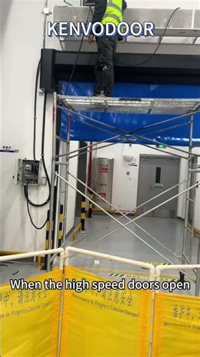 Kenvo High-Speed ​​Rolling Doors Operate in Tandem with Air Curtains