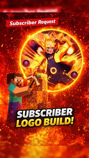 Building My Subscriber’s Logo in Minecraft… This Looks INSANE! 🤯 #minecraft