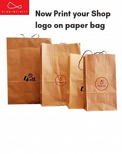 Now get your shop or company logo on bags and cups. Quote for details. | Club Infinity