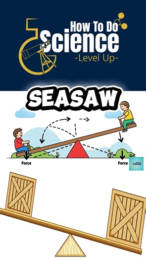 Seasaw Physics Explained in 10 Seconds ⚖️ | Balance & Torque Made Easy #htds