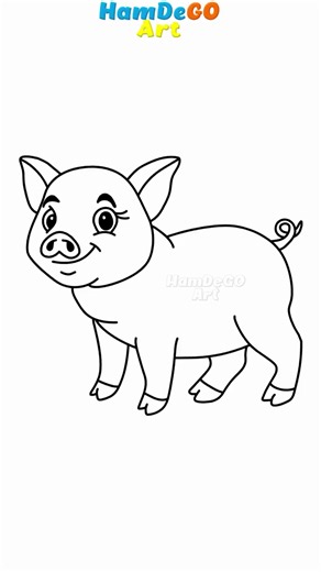 18K views · 291 reactions | Learn to Draw a Cute Pig Step-by-Step!  AWESOME & Easy Drawing Ideas for Beginners! ✨ #drawingtutorial #howtodraw #cutepig #pigdrawing #easydrawing #simpleart #beginnerart #stepbystep #viralart #fyp #trending #arttok #farmart #animaldraw | Hamdego Art | Facebook