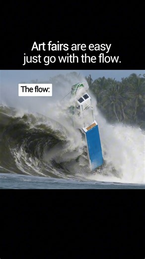 The flow: every artist sprinting to set up booths, price tags, print samples, travel from different towns, and process orders — all at once 😂 Comment your art fair experience 👈 #artmeme | Art Storefronts