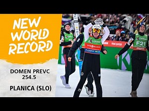 254.5 M! Domen Prevc sets NEW WORLD RECORD in Planica | FIS Ski Jumping World Cup 24-25