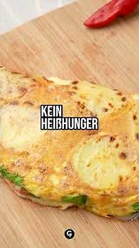 0Kartoffel Feta Spinat Omelette #einfacherezepte