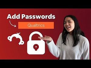 How to add Passwords to your Form on Qualtrics | Data Collection Guide 2022