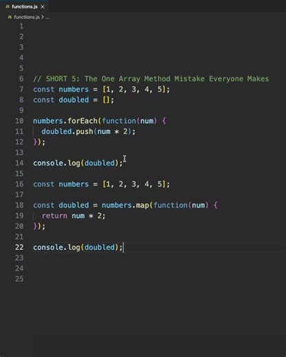 STOP Using forEach Wrong! | JavaScript Array Methods Mistake