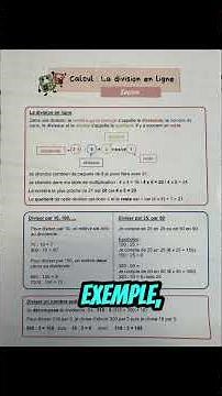 La division en ligne en ce2